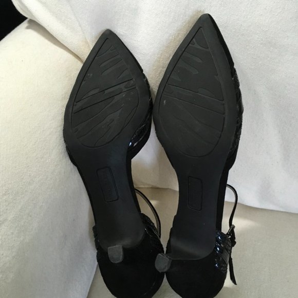 Anne Klein Fayme Black Pumps Sz 10M - Picture 7 of 8